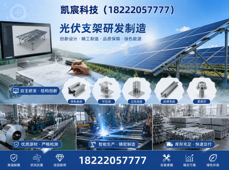 红桥区光伏支架展示图